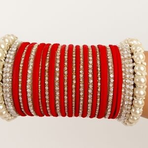 Red Bridal Bangles Set